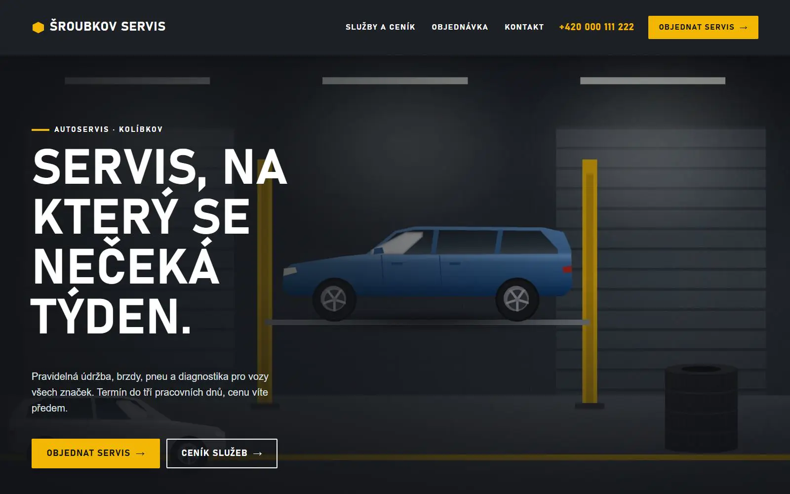 Vzor Autoservis – původní barva