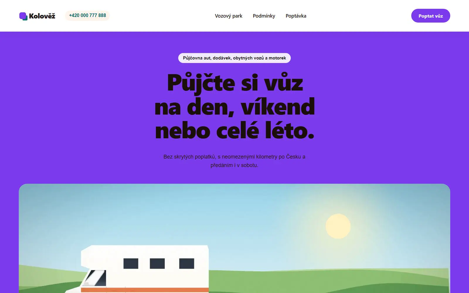 Vzor Půjčovna – fialová