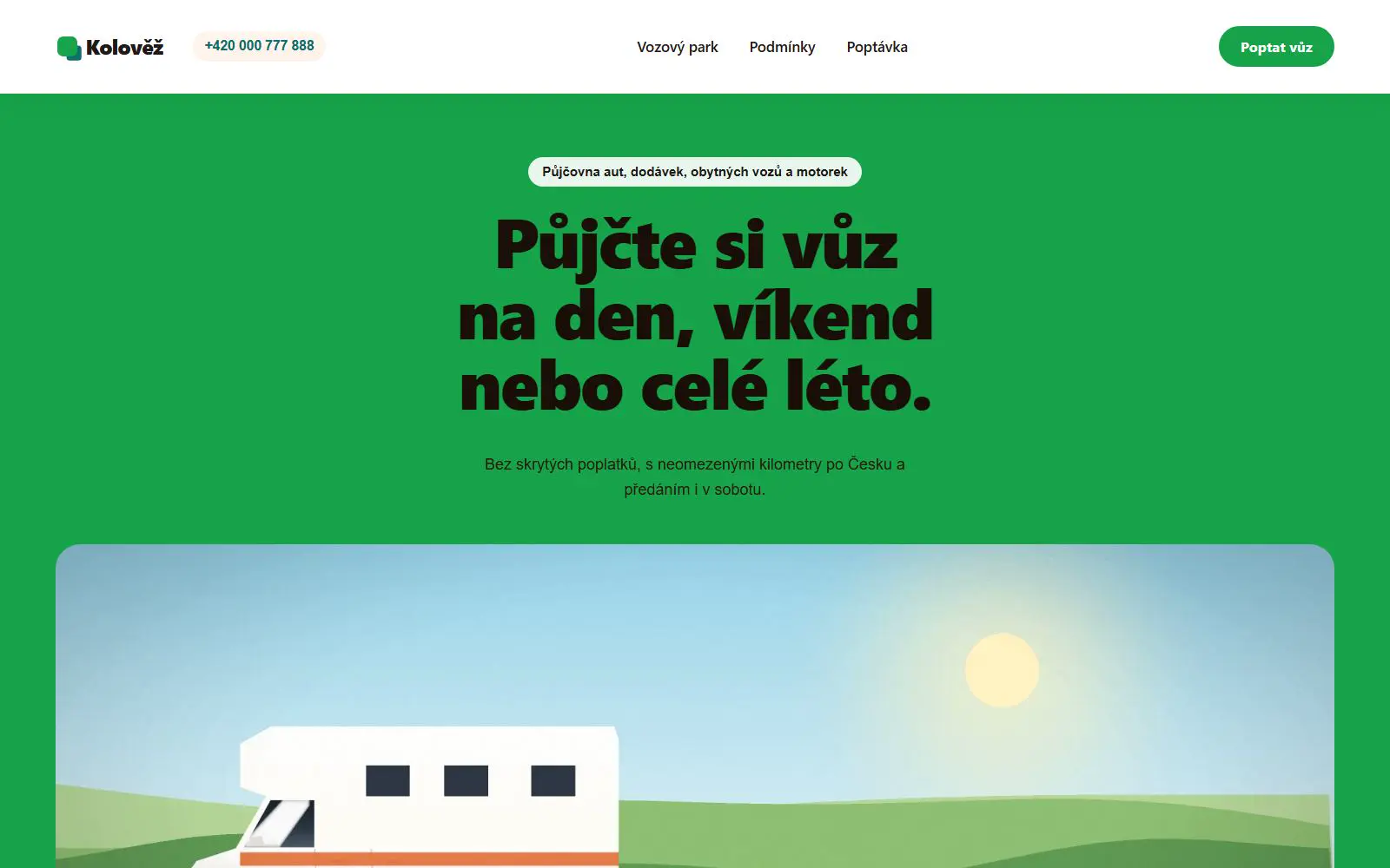 Vzor Půjčovna – zelená