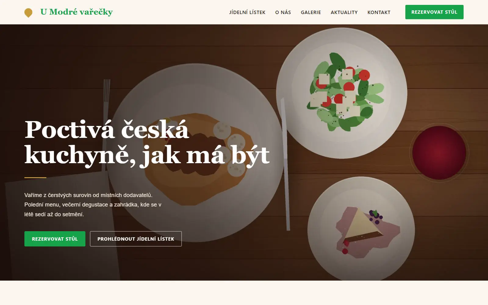 Vzor Restaurace – zelená