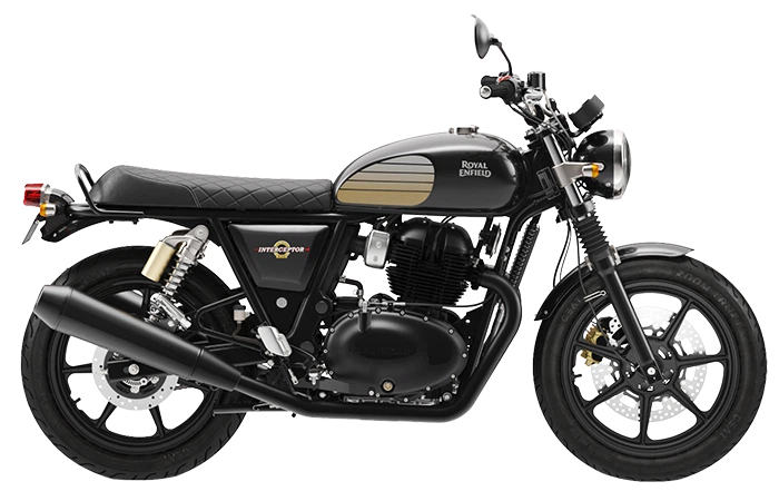 Detail produktové fotografie Interceptor 650, nikoliv fotografie dílny
